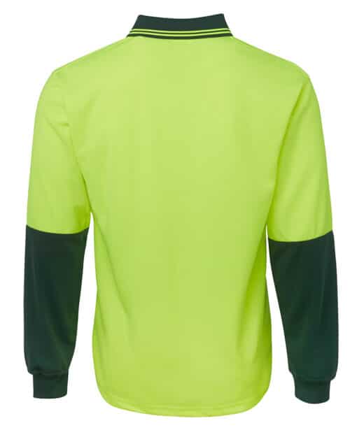 Hi Vis L/S Traditional Polo - Mens - 6HVPL - Image 6