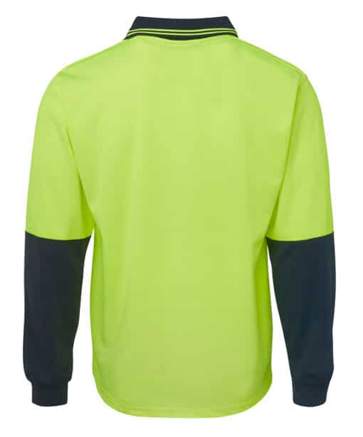 Hi Vis L/S Traditional Polo - Mens - 6HVPL - Image 10