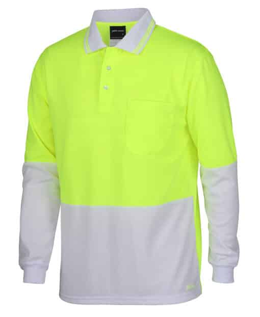 Hi Vis L/S Traditional Polo - Mens - 6HVPL - Image 19