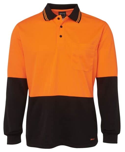 Hi Vis L/S Traditional Polo - Mens - 6HVPL - Image 21