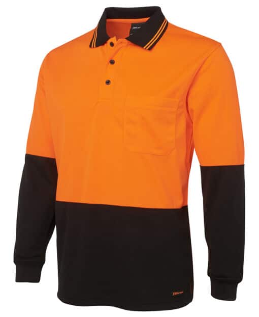 Hi Vis L/S Traditional Polo - Mens - 6HVPL - Image 23