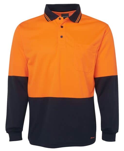 Hi Vis L/S Traditional Polo - Mens - 6HVPL - Image 25