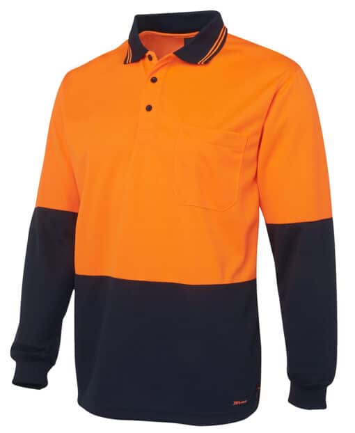 Hi Vis L/S Traditional Polo - Mens - 6HVPL - Image 27