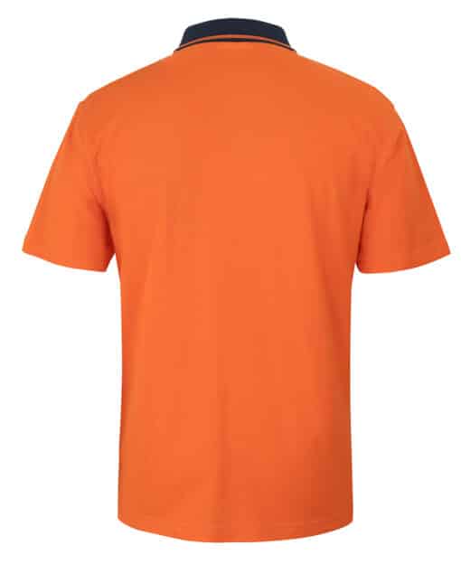 Hi Vis S/S Cotton Pique Trad Polo - Mens - 6HVQS - Image 3