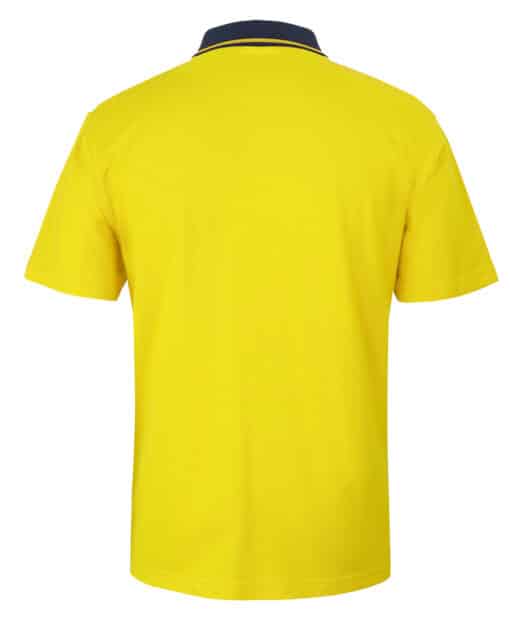 Hi Vis S/S Cotton Pique Trad Polo - Mens - 6HVQS - Image 6