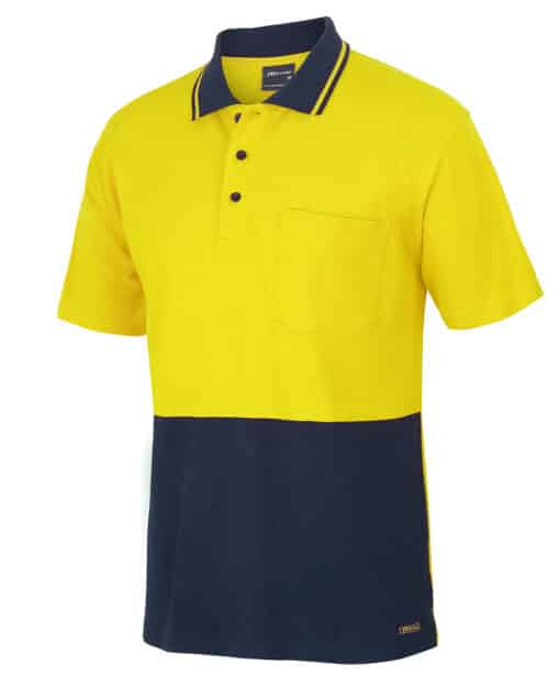 Hi Vis S/S Cotton Pique Trad Polo - Mens - 6HVQS - Image 7