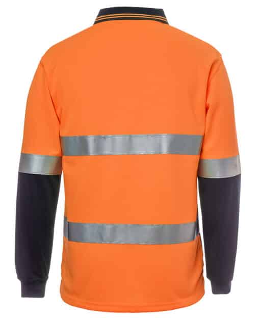 Hi Vis L/S (D+N) Traditional Polo - Mens - 6HVSL - Image 6