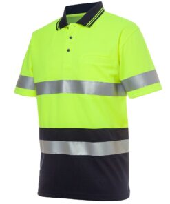 Hi Vis S/S (D+N) Traditional Polo – Mens – 6HVST