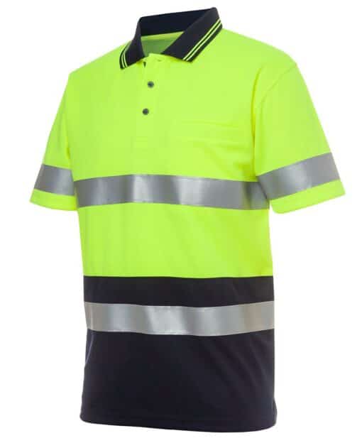 Hi Vis S/S (D+N) Traditional Polo - Mens - 6HVST - Image 2