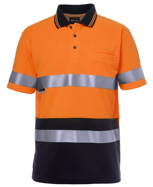 Hi Vis S/S (D+N) Traditional Polo - Mens - 6HVST - Image 5