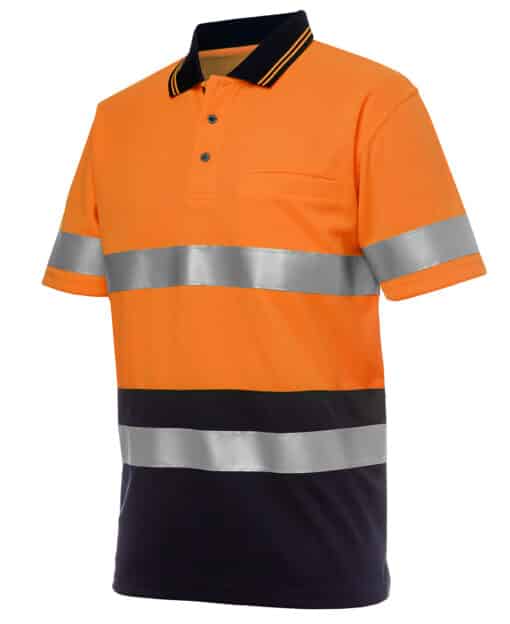Hi Vis S/S (D+N) Traditional Polo - Mens - 6HVST - Image 7