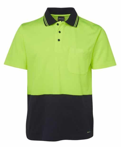 Hi Vis Non Cuff S/S Cotton Back - Mens - 6NCCS