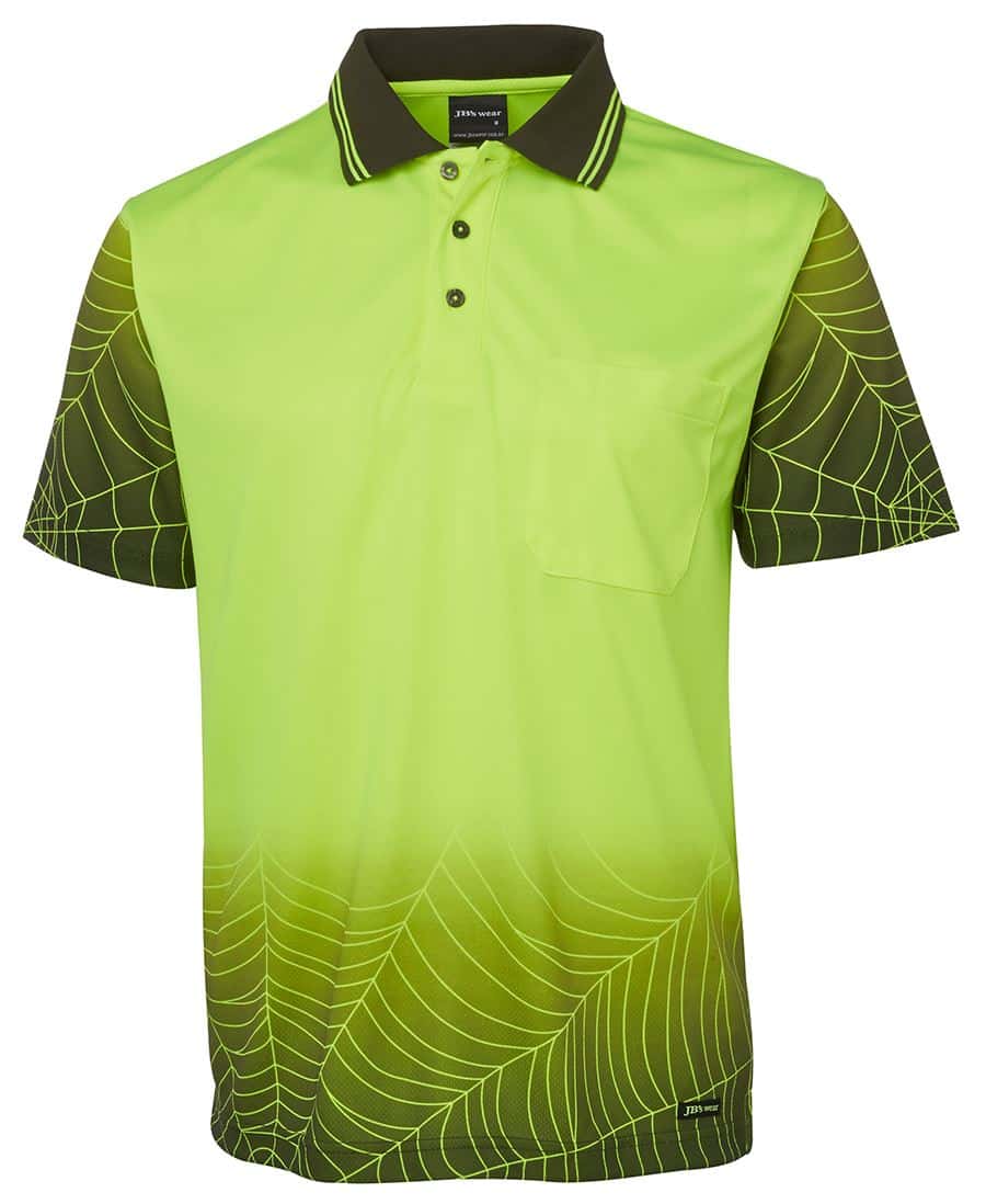 Hi Vis S/S Web Polo - Mens - 6WPS