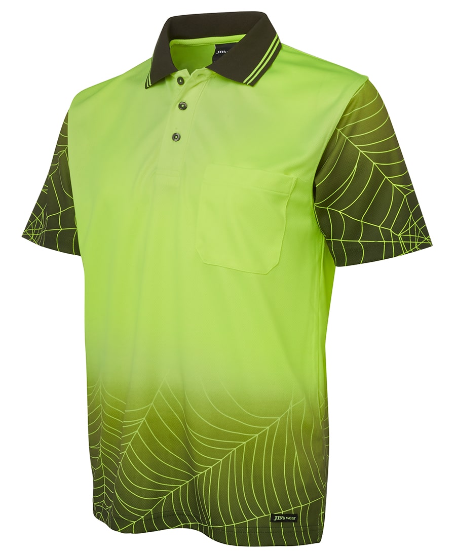 Hi Vis S/S Web Polo - Mens - 6WPS - Image 2
