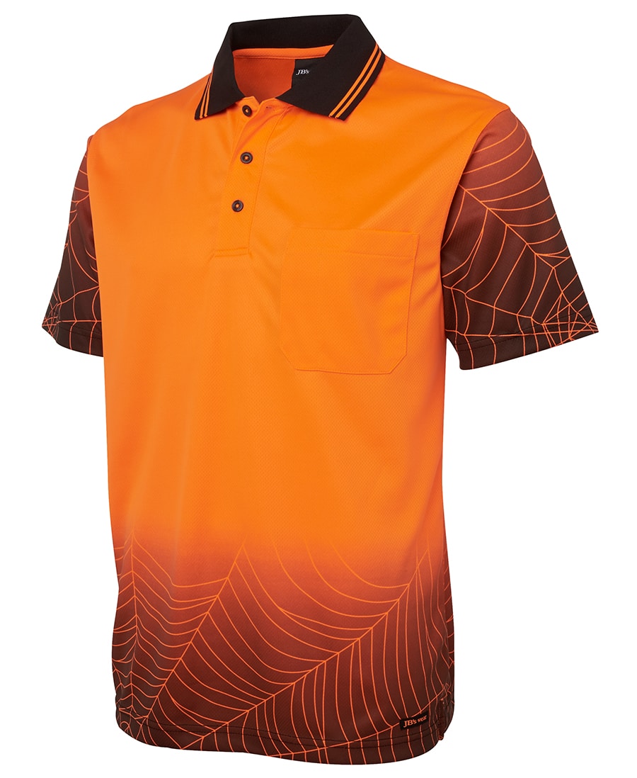 Hi Vis S/S Web Polo - Mens - 6WPS - Image 7