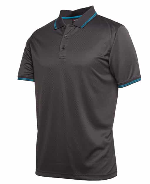 Podium Jacquard Contrast Polo - Mens - 7JCP - Image 8