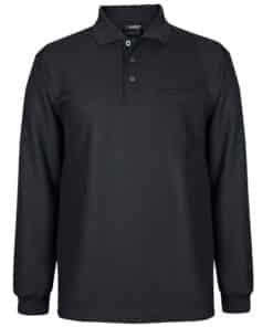 Podium L/S Waffle Pocket Polo – Mens – 7WPL