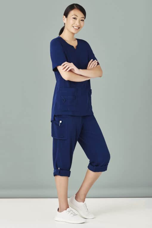 Avery Round Neck Scrub Top - Womens