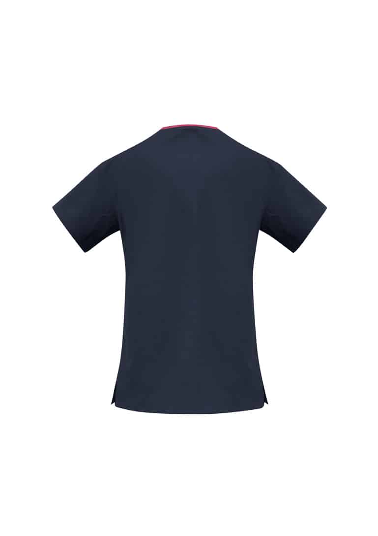 Classic Contrast Crossover Scrub Top - Womens - Image 8