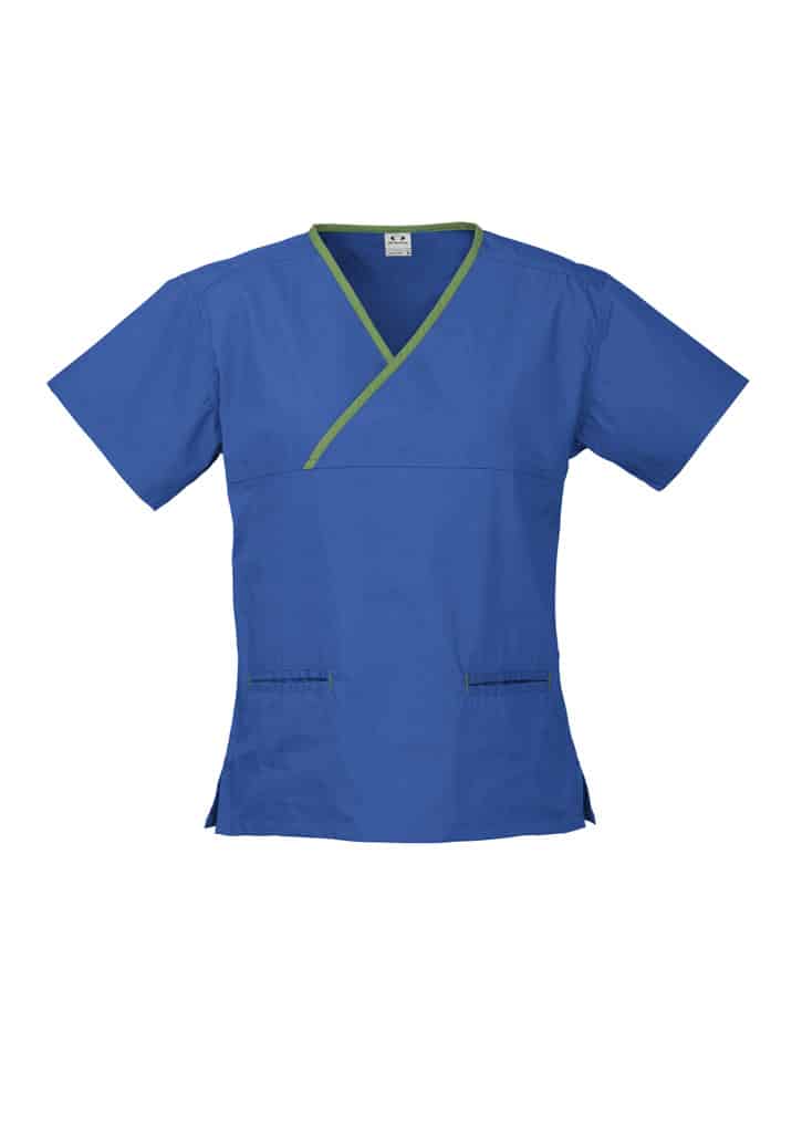 Classic Contrast Crossover Scrub Top - Womens - Image 12