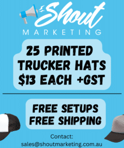 Shout Marketing Custom Printed Trucker Cap Deal Australia