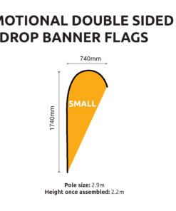 Everyday Saver – Small Double Sided Tear Drop Banner