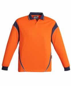 Mens Hi Vis Aztec Polo – Long Sleeve