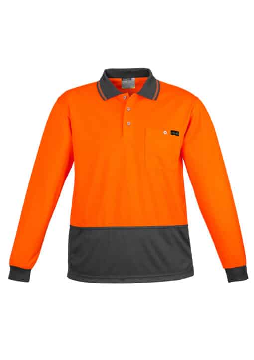 Mens Comfort Back L/S Polo - Image 3