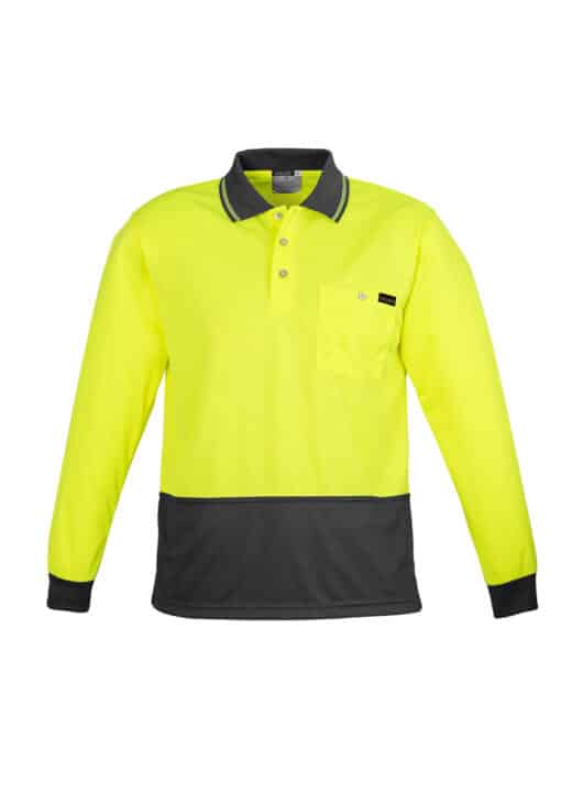 Mens Comfort Back L/S Polo - Image 7