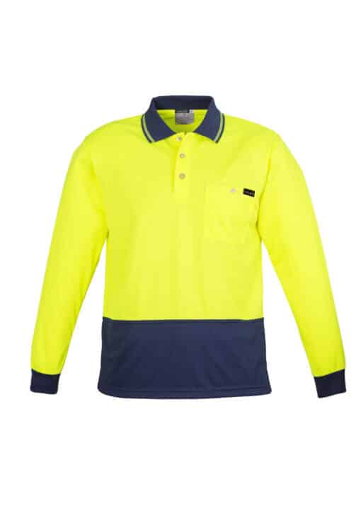 Mens Comfort Back L/S Polo - Image 5