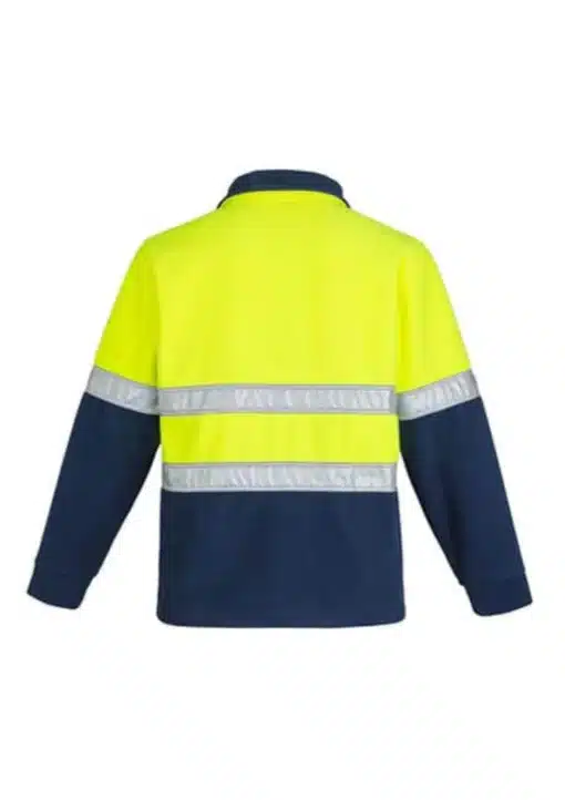 Mens Hi Vis Fleece Jumper - Hoop Taped - Image 3