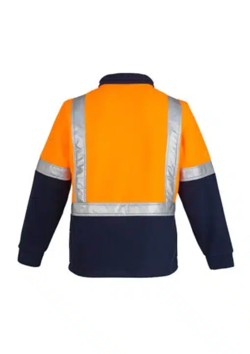 Mens Hi Vis Polar Fleece Jumper - Shoulder Taped - Image 5