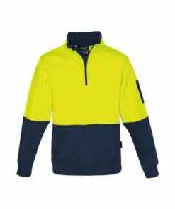 Unisex Hi Vis Half Zip Pullover