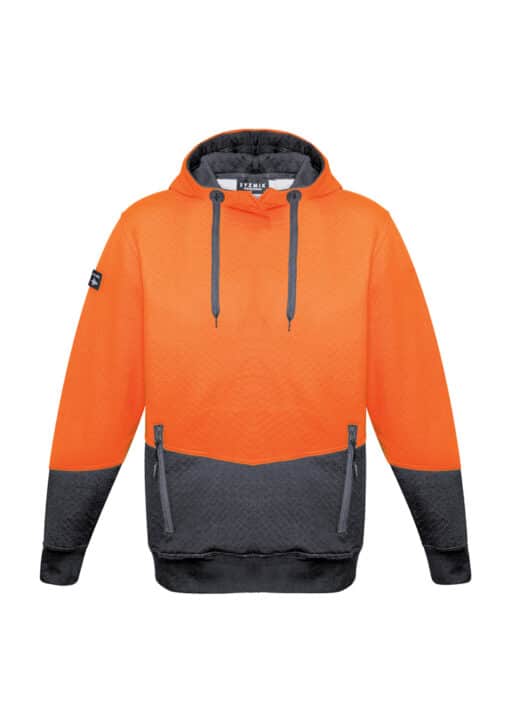 Unisex Hi Vis Textured Jacquard Hoodie - Image 4