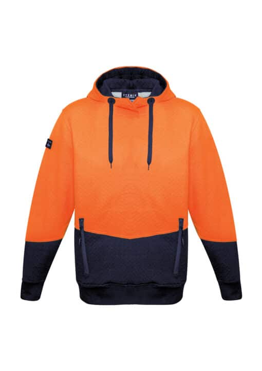 Unisex Hi Vis Textured Jacquard Hoodie - Image 2