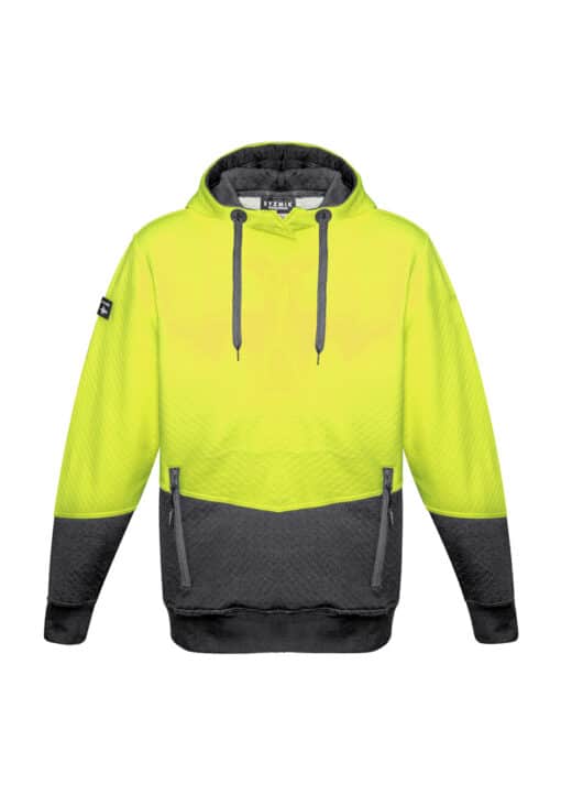 Unisex Hi Vis Textured Jacquard Hoodie - Image 8