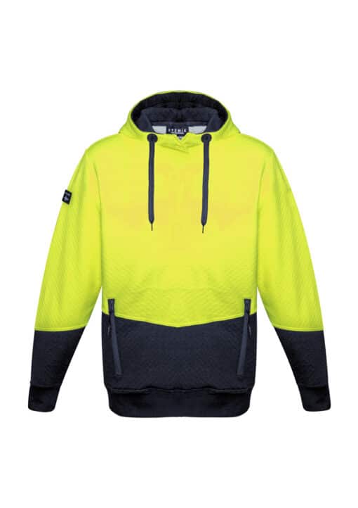 Unisex Hi Vis Textured Jacquard Hoodie - Image 6