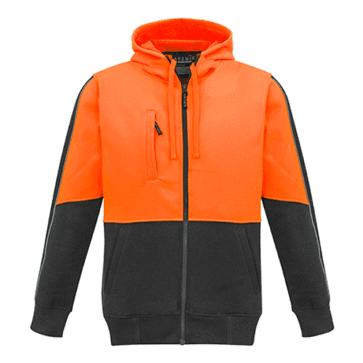Mens Hi Vis Full Zip Hoodie - Image 8