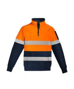 Mens Hi Vis 1/4 Zip Pullover – Hoop Taped
