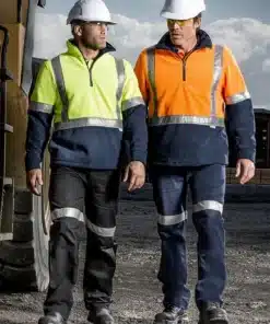 Mens Hi Vis Polar Fleece Jumper – Shoulder Taped